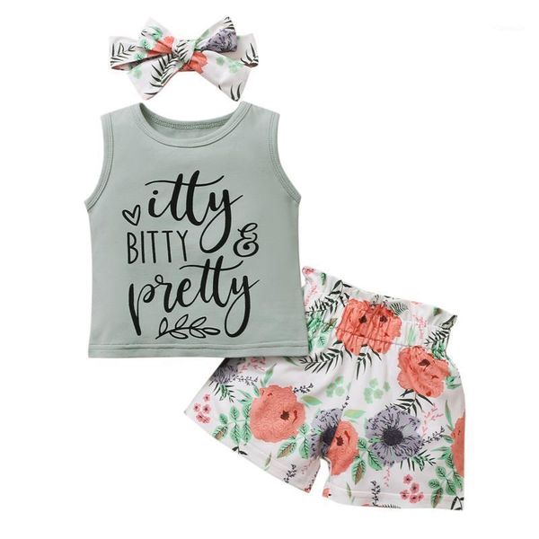 summer infant toddler baby girls shorts floral letter leopard casual vest hairband outfits set clothing sets, White
summer infant toddler baby girls shorts floral letter leopard casual vest hairband outfits set clothing sets, White