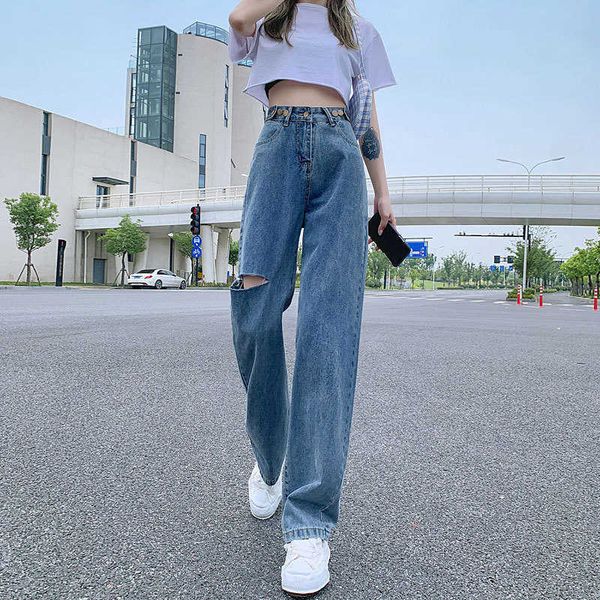 waist wide high leg jeans women's summer thin 2021 hole small loose and floor pants, Blue
waist wide high leg jeans women's summer thin 2021 hole small loose and floor pants, Blue