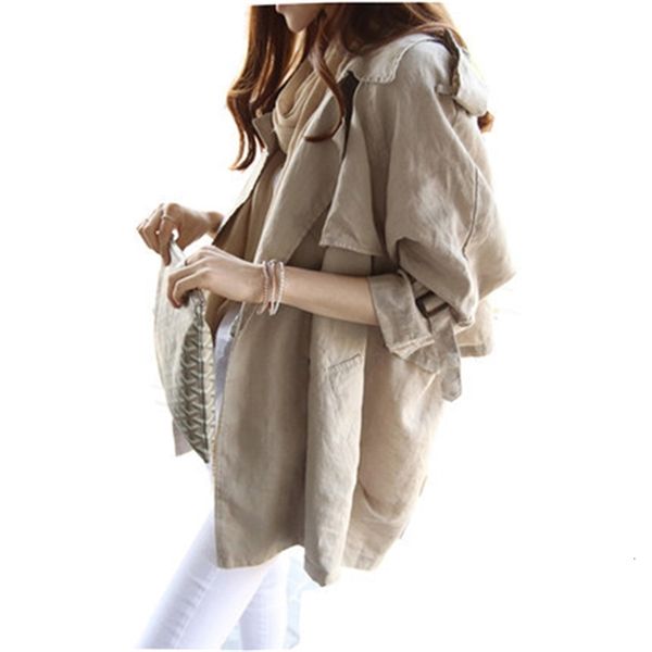 luxury women's jackets 2021 korean version medium long seven point sleeve small loose student spring and autumn thin windbreaker coat f, Black;brown
luxury women's jackets 2021 korean version medium long seven point sleeve small loose student spring and autumn thin windbreaker coat f, Black;brown