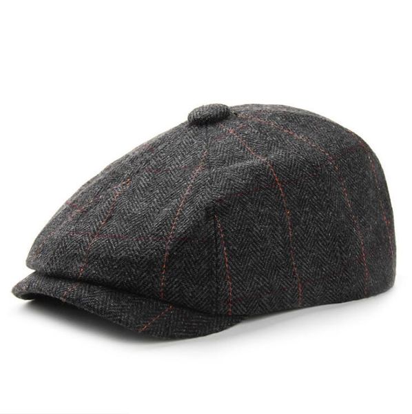 berets men's and women's beret retro woolen caps autumn winter octagonal cap casual painter hat, Blue;gray
berets men's and women's beret retro woolen caps autumn winter octagonal cap casual painter hat, Blue;gray