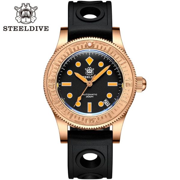 wristwatches steeldive sd1952s rubber strap solid bronze case 300m waterproof sapphire glass super luminous professional dive watch automati, Slivery;brown
wristwatches steeldive sd1952s rubber strap solid bronze case 300m waterproof sapphire glass super luminous professional dive watch automati, Slivery;brown