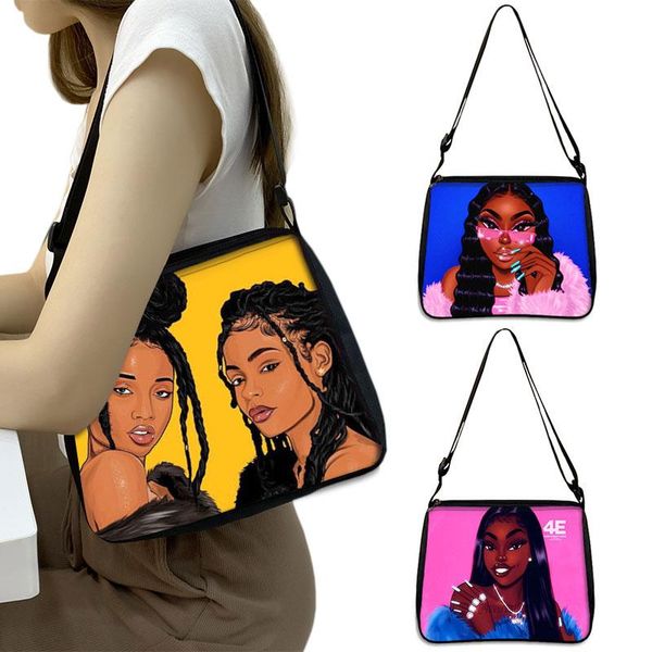 evening bags african black girl print handbag fashion shopping shoulder bag brown hair woman tote adjustable length underarm
evening bags african black girl print handbag fashion shopping shoulder bag brown hair woman tote adjustable length underarm