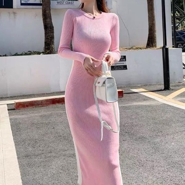 casual dresses summer and autumn french over knee knitted dress women slim split color contrast small round neck bottomed lady, Black;gray
casual dresses summer and autumn french over knee knitted dress women slim split color contrast small round neck bottomed lady, Black;gray