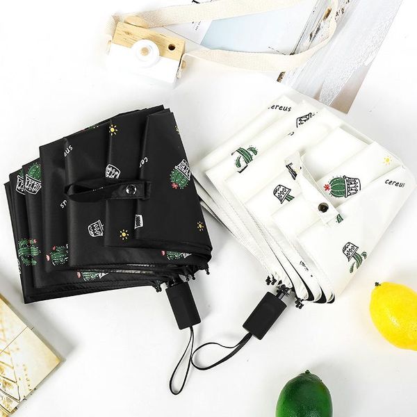 umbrellas tri-fold folding sunny and rainy dual-purpose male umbrella 8-bone sunscreen cactus pattern women parasol
umbrellas tri-fold folding sunny and rainy dual-purpose male umbrella 8-bone sunscreen cactus pattern women parasol