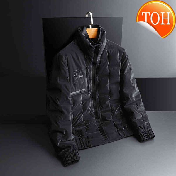 2021 new men's fashion winter white duck down jacket the trend of thickening short shiny casual youth stand-up coat male, Black
2021 new men's fashion winter white duck down jacket the trend of thickening short shiny casual youth stand-up coat male, Black