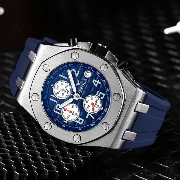 ONOLA 202NEW Brand Fashion Casual Quartz Mens Chronograph Multifunction Wristwatch All Black Gold Metal Waterproof Watch for Men
ONOLA 202NEW Brand Fashion Casual Quartz Mens Chronograph Multifunction Wristwatch All Black Gold Metal Waterproof Watch for Men