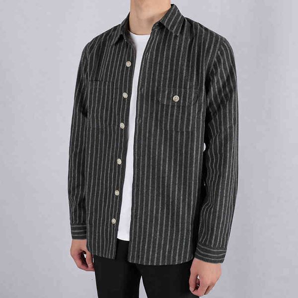 men's t-shirts autumn spring stripe brushed long sleeve brand striped shirts for men casual fashion shirt mens camisa overhemd o8tg, White;black
men's t-shirts autumn spring stripe brushed long sleeve brand striped shirts for men casual fashion shirt mens camisa overhemd o8tg, White;black
