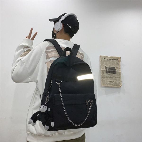backpack men's fashion korean version of large capacity travel leisure all-purpose campus reflective female schoolbag
backpack men's fashion korean version of large capacity travel leisure all-purpose campus reflective female schoolbag
