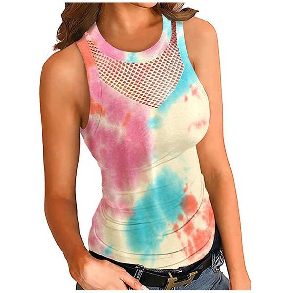 women's tanks camiso-neck pullover mesh breathable sleeveless o-neck vest splicing t-shirt femme bluzka damska & camis, White
women's tanks camiso-neck pullover mesh breathable sleeveless o-neck vest splicing t-shirt femme bluzka damska & camis, White