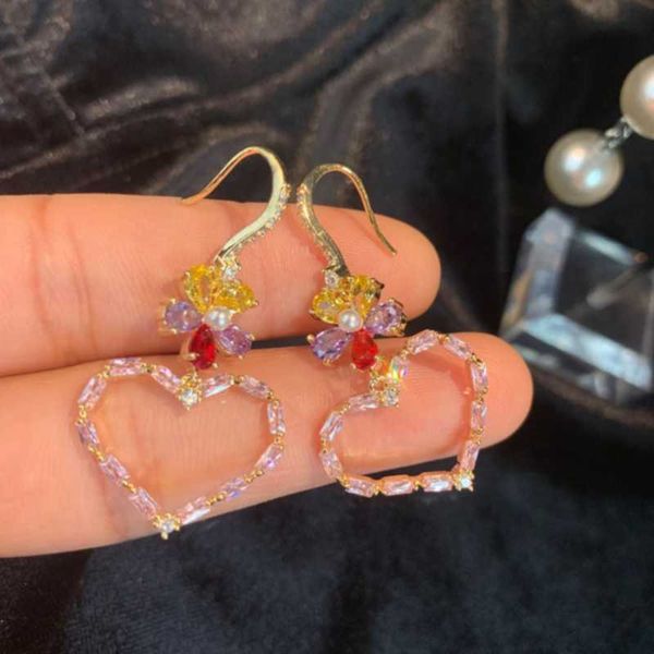 sweet flower love earrings women color zircon lovely romance girls summer fresh hollow heart long drop earring dangle & chandelier, Silver
sweet flower love earrings women color zircon lovely romance girls summer fresh hollow heart long drop earring dangle & chandelier, Silver