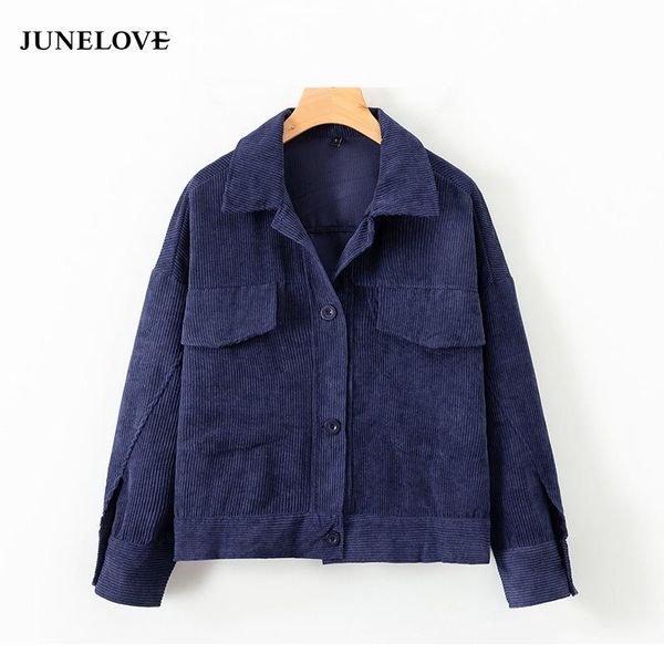 women's jackets junelove winter highstreet corduroy jacket female autumn coat navy blue long sleeve women, Black;brown
women's jackets junelove winter highstreet corduroy jacket female autumn coat navy blue long sleeve women, Black;brown