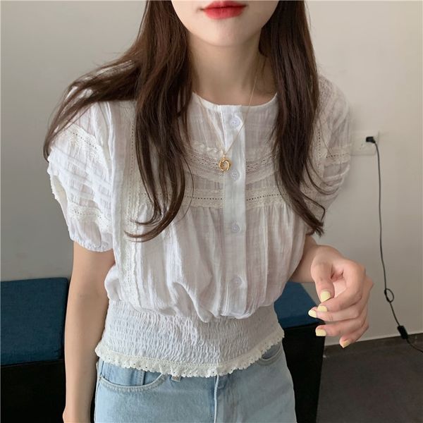 women's blouses & shirts new embroidery lace transparent womens blouses summer femme casual women shirt short sleeve girls blouse plus, White
women's blouses & shirts new embroidery lace transparent womens blouses summer femme casual women shirt short sleeve girls blouse plus, White
