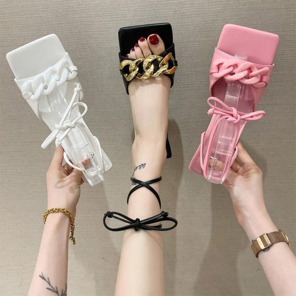 sandals women pumps female chain cross tied square toe slingbacks heels pu leather sandal summer fashion women's footwear, Black
sandals women pumps female chain cross tied square toe slingbacks heels pu leather sandal summer fashion women's footwear, Black