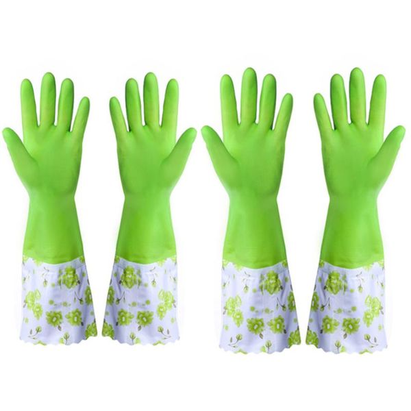 disposable gloves 2 pairs household waterproof cleaning latec thickened durable for kitchen dish washing laundry (gr
disposable gloves 2 pairs household waterproof cleaning latec thickened durable for kitchen dish washing laundry (gr
