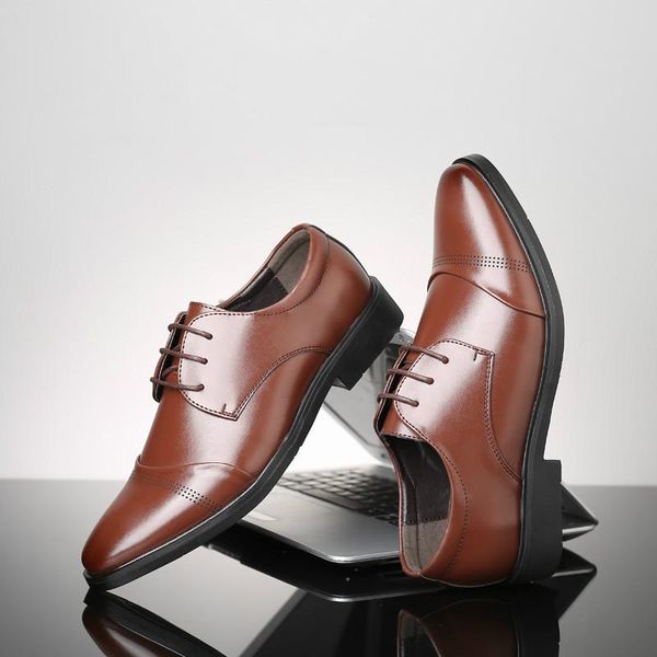 dress shoes men classic handmade leather formal wedding elegant brown male footwear big size, Black
dress shoes men classic handmade leather formal wedding elegant brown male footwear big size, Black