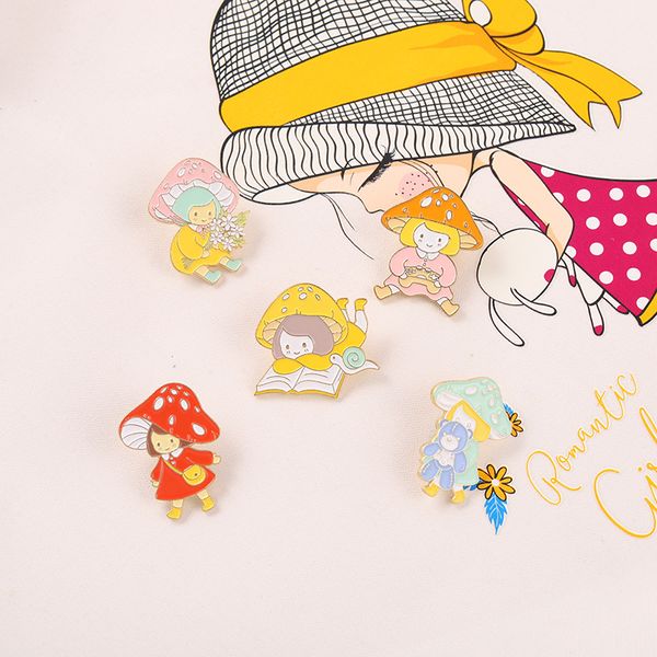 mushroom girl enamel pin flower book bear brooch badges clothes lapel pin cap bag creative fun jewelry gift for child, Blue
mushroom girl enamel pin flower book bear brooch badges clothes lapel pin cap bag creative fun jewelry gift for child, Blue