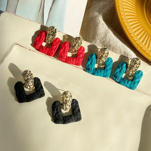geometric earrings creative personality exaggerated color square women dangle & chandelier, Silver
geometric earrings creative personality exaggerated color square women dangle & chandelier, Silver