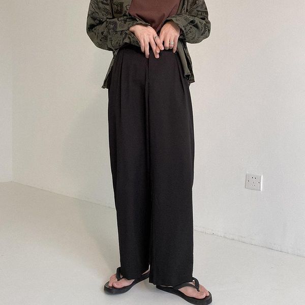 men's pants 2021 casual trousers men simple solid high waist wide leg fashion straight-leg men''s clothing, Black
men's pants 2021 casual trousers men simple solid high waist wide leg fashion straight-leg men''s clothing, Black