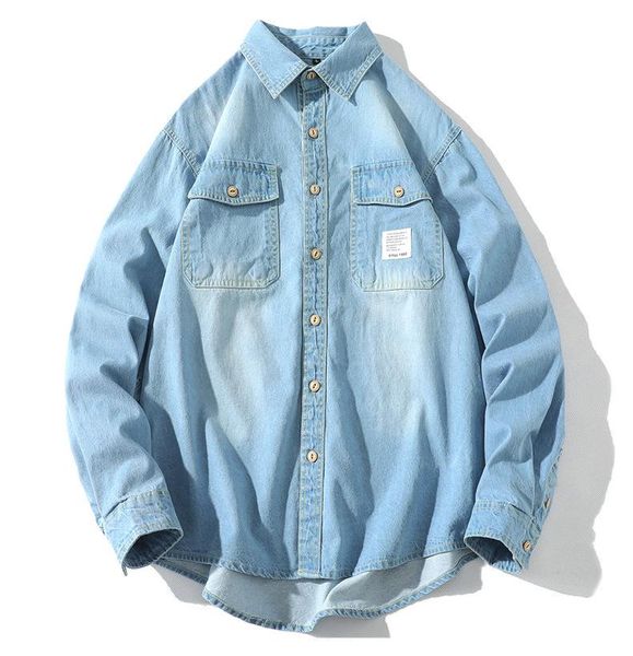 men's jackets denim shirt male korean version of the trend self-cultivation retro casual japanese tide brand long-sleeved jacket, Black;brown
men's jackets denim shirt male korean version of the trend self-cultivation retro casual japanese tide brand long-sleeved jacket, Black;brown