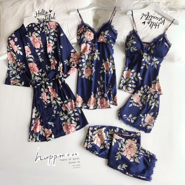 women's sleepwear women robe set printed flower loose kimono bathrobe gown with belt lace tirm nightwear casual home clothing, Black;red
women's sleepwear women robe set printed flower loose kimono bathrobe gown with belt lace tirm nightwear casual home clothing, Black;red