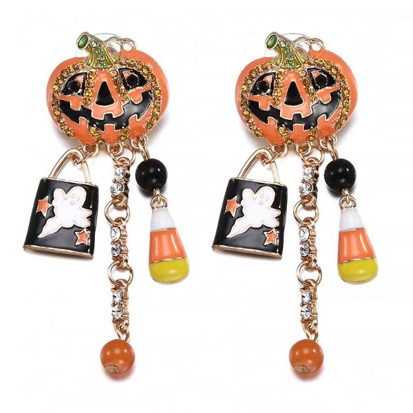 women halloween party pumpkin ghost pair ear stud dangle hoop drop earrings charm festival jewelry wholesale & chandelier, Silver
women halloween party pumpkin ghost pair ear stud dangle hoop drop earrings charm festival jewelry wholesale & chandelier, Silver