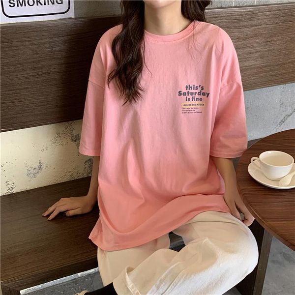 women's t-shirt 2021 summer all-match short-sleeved women loose print letters white cotton round neck bottoming shirt
women's t-shirt 2021 summer all-match short-sleeved women loose print letters white cotton round neck bottoming shirt