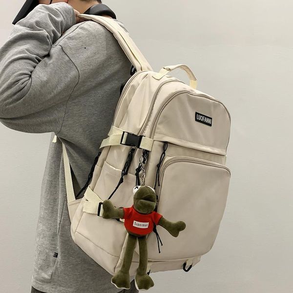 backpack 2021 multi-pocket waterproof nylon solid color lapbackpacks college couples large capacity schoolbag book bag
backpack 2021 multi-pocket waterproof nylon solid color lapbackpacks college couples large capacity schoolbag book bag