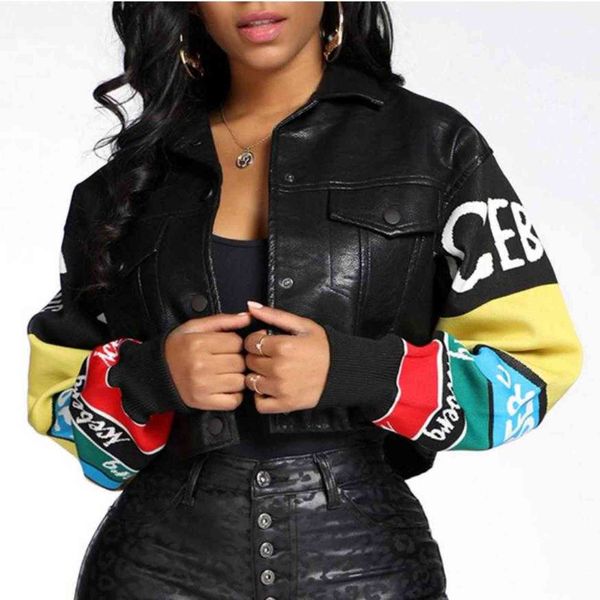 customized grimace graffiti pu leather jacket cartoon printed leather jacket female kint sleeve sticthing pu leather f1920 211118, Black
customized grimace graffiti pu leather jacket cartoon printed leather jacket female kint sleeve sticthing pu leather f1920 211118, Black