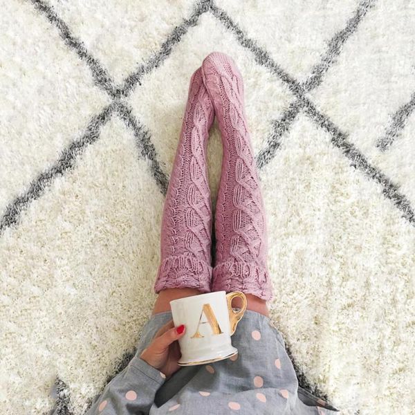 women lady knitted extra long boot socking over knee thigh high winter warm solid stockings fashion sports dance warmers socks, Black
women lady knitted extra long boot socking over knee thigh high winter warm solid stockings fashion sports dance warmers socks, Black