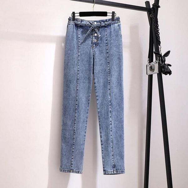 women's jeans plus size spring and autumn loose big denim trousers was thin harem pants streetwear wide waist, Blue
women's jeans plus size spring and autumn loose big denim trousers was thin harem pants streetwear wide waist, Blue