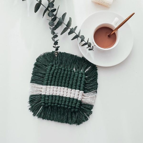 hand-woven heat pad nonslip cotton woven insulated cup mat teapot for kitchen dinning room home decor mats & pads
hand-woven heat pad nonslip cotton woven insulated cup mat teapot for kitchen dinning room home decor mats & pads
