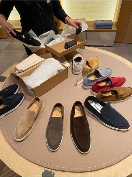 loro 2021 british style casual women's loafers shoes velvet leather low summer walk mens flats lp dress shoes 35-46, Black
loro 2021 british style casual women's loafers shoes velvet leather low summer walk mens flats lp dress shoes 35-46, Black