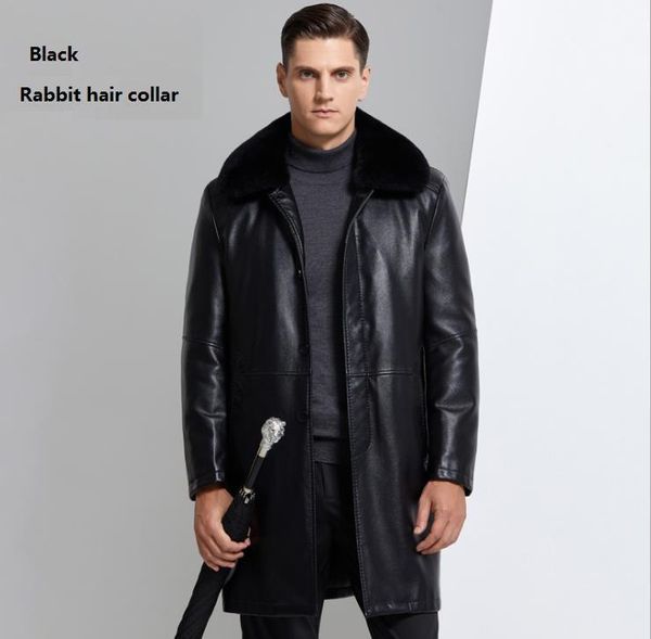 men's fur & faux 2021 middle aged handsome collar knick suit mid long autumn winter golden rex liner detachable, Black
men's fur & faux 2021 middle aged handsome collar knick suit mid long autumn winter golden rex liner detachable, Black