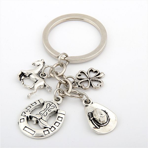 10pcclover charms boot keychain cowboy hat keyring with horseshoe pendant jewelry cowboy gift e1660, Silver
10pcclover charms boot keychain cowboy hat keyring with horseshoe pendant jewelry cowboy gift e1660, Silver