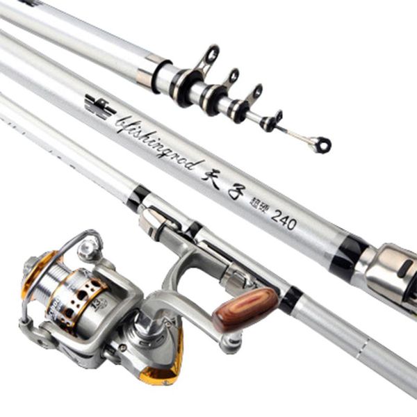 boat fishing rods frp rock rod cost-effective spinning 1.8 2.1 2.4 2.7 3.0m superhard travel feeder hand pole
