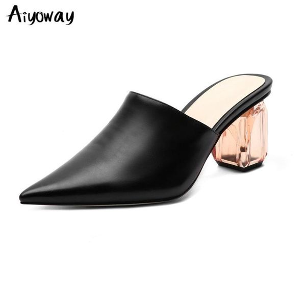aiyoway summer classic pointed toe women mules sandals slides pu leather outdoor slipper woman party dress shoes big size, Black
aiyoway summer classic pointed toe women mules sandals slides pu leather outdoor slipper woman party dress shoes big size, Black