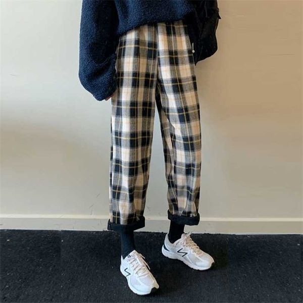 autumn winter jogger pantselegant plaid pants harajuku pants streetwear casual plus fleece sweatpant 211112, Black;white
autumn winter jogger pantselegant plaid pants harajuku pants streetwear casual plus fleece sweatpant 211112, Black;white