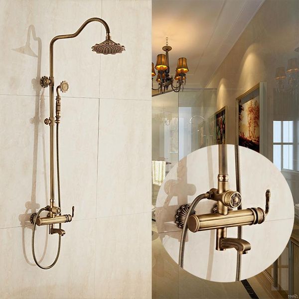 luxury antique brass carving rainfall shower sets faucet mixer tap with tub bath & set bathtub bathroom
luxury antique brass carving rainfall shower sets faucet mixer tap with tub bath & set bathtub bathroom