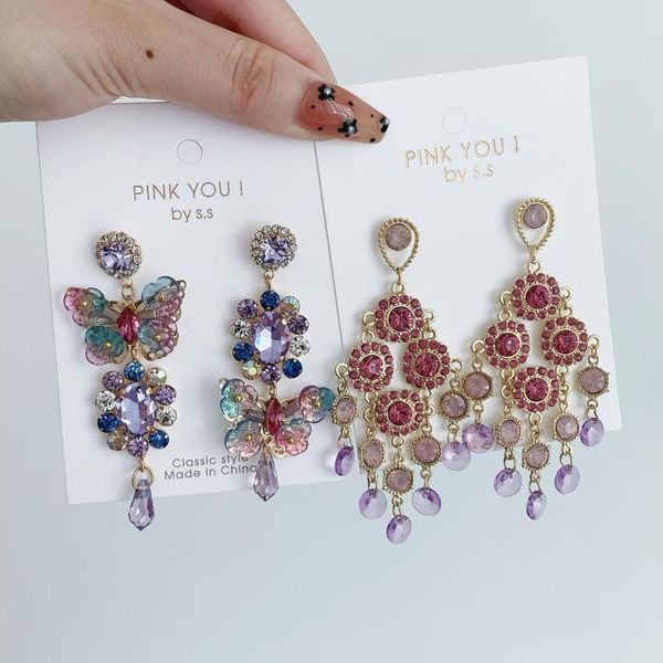 dangle & chandelier korean purple rhinestone love heart flower earrings long water drop crystal jewelry pendientes for women fashion brincos, Silver
dangle & chandelier korean purple rhinestone love heart flower earrings long water drop crystal jewelry pendientes for women fashion brincos, Silver