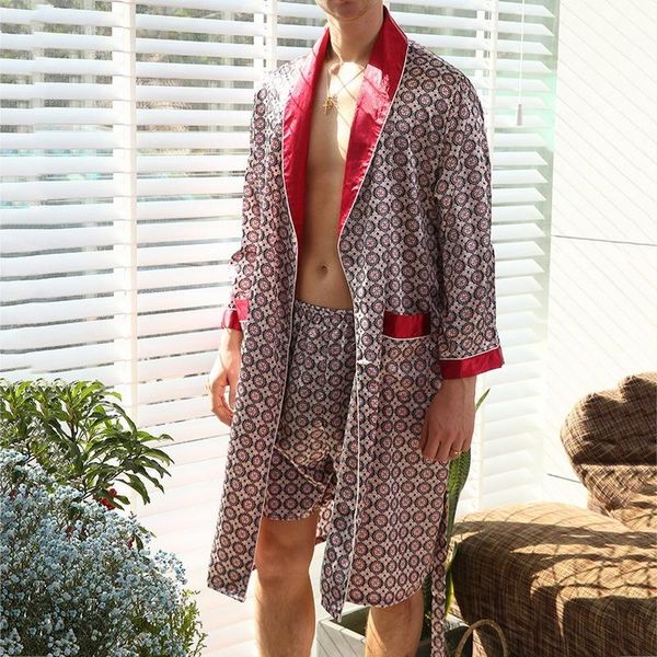 men's sleepwear mens kimono bathrobe silk satin pajama night gown robes long sleeve solid comfort noble dressing men sleep, Black;brown
men's sleepwear mens kimono bathrobe silk satin pajama night gown robes long sleeve solid comfort noble dressing men sleep, Black;brown