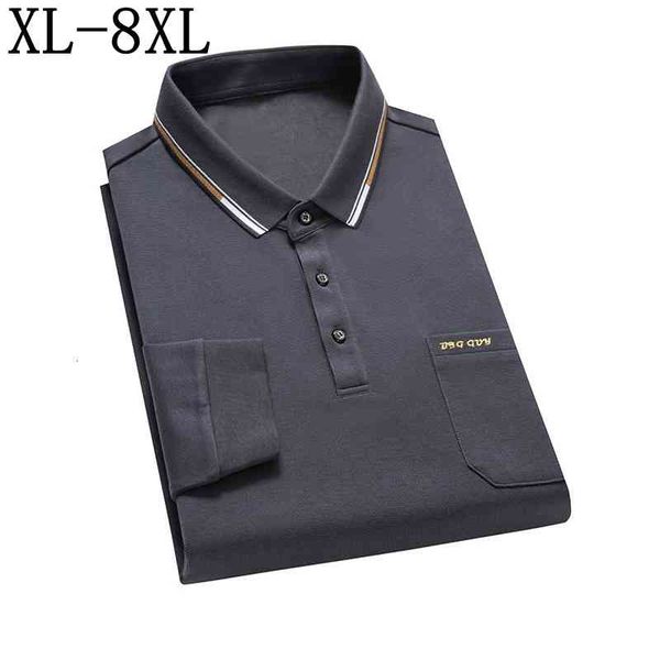men's dress shirts size 8xl 7xl 6xl autumn fashion loose polo shirt men long sleeve casual mens s with pocket homme tnx2, White;black
men's dress shirts size 8xl 7xl 6xl autumn fashion loose polo shirt men long sleeve casual mens s with pocket homme tnx2, White;black