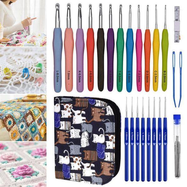 crochet hooks needle kit with case 44 pcs sewing tool kits for weave yarn diy hand knitting art uyt shop1, Black
crochet hooks needle kit with case 44 pcs sewing tool kits for weave yarn diy hand knitting art uyt shop1, Black