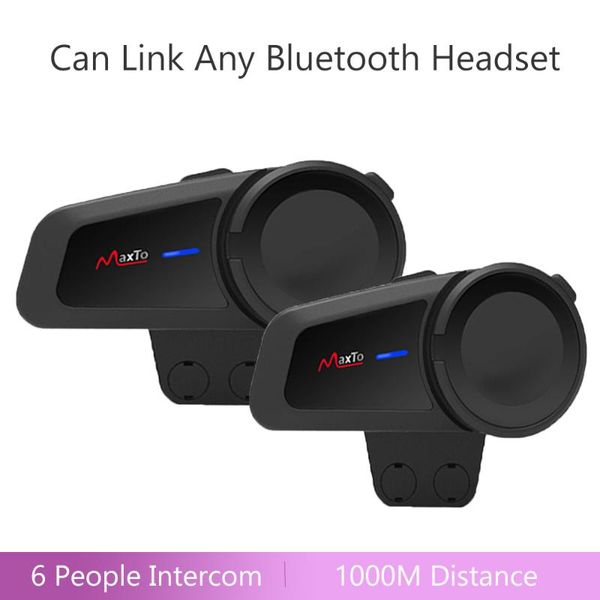 motorcycle helmet headset 1000m intercom distance 6 riders group talking fm radio stereo compatible with any bluetooth headphone
motorcycle helmet headset 1000m intercom distance 6 riders group talking fm radio stereo compatible with any bluetooth headphone