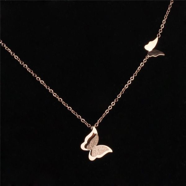 chains botu rose gold stainless steel butterfly necklace 16-18 inch womens girls 3d frosted pendant charms chain, Silver
chains botu rose gold stainless steel butterfly necklace 16-18 inch womens girls 3d frosted pendant charms chain, Silver