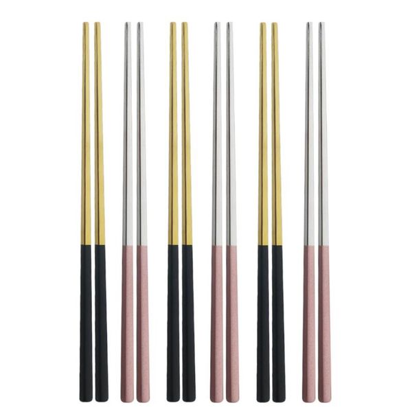 6/18/12pairs korean 304 stainless steel chopsticks engraving patterns sticks portable reusable colorful set flatware sets
6/18/12pairs korean 304 stainless steel chopsticks engraving patterns sticks portable reusable colorful set flatware sets