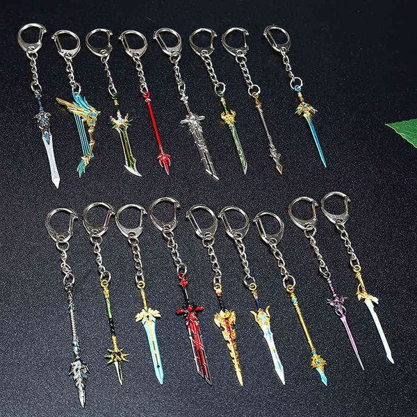 anime game genshin impact key chain weapon keyrings blade sword key holder pendant metal keychains charm men jewelry y1231, Slivery;golden
anime game genshin impact key chain weapon keyrings blade sword key holder pendant metal keychains charm men jewelry y1231, Slivery;golden