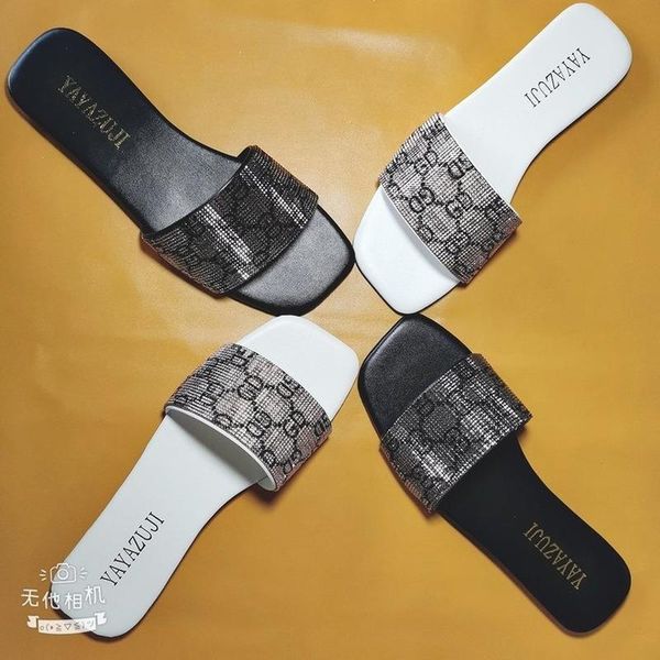 summer fashion design letter rhinestone women slippers sandals antiskid flat slippers woman sandals slides beach shoes plus size, Black
summer fashion design letter rhinestone women slippers sandals antiskid flat slippers woman sandals slides beach shoes plus size, Black
