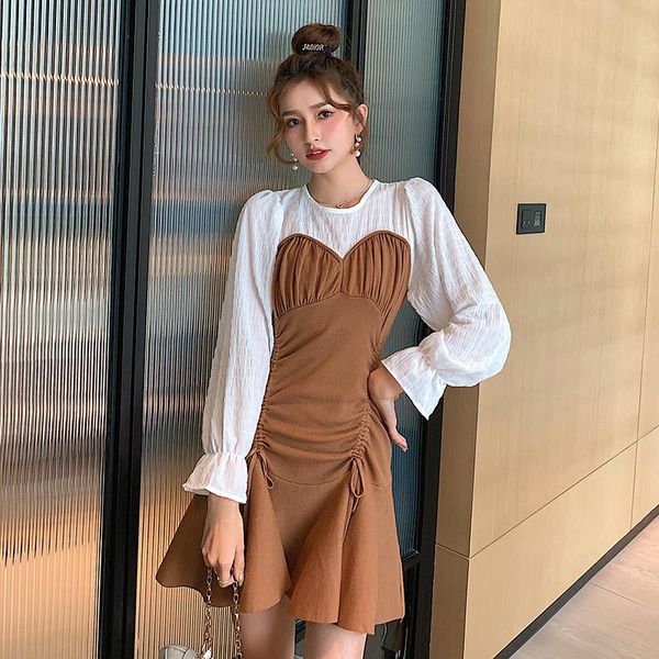 casual dresses coigarsam knitting women one-piece dress korean spring french style o-neck khaki black 738, Black;gray
casual dresses coigarsam knitting women one-piece dress korean spring french style o-neck khaki black 738, Black;gray