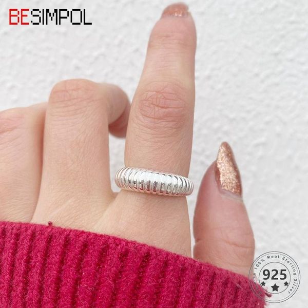 besimpol real 925 sterling silver gear rings fashion office party adjustable ring for women luxury fine jewelry gift cluster, Golden;silver
besimpol real 925 sterling silver gear rings fashion office party adjustable ring for women luxury fine jewelry gift cluster, Golden;silver