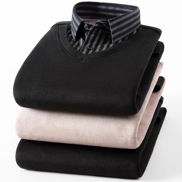 men's sweaters 2022 casual winter warm men sweater pullovers long sleeve fashion shirt collar regular fit clothing, White;black
men's sweaters 2022 casual winter warm men sweater pullovers long sleeve fashion shirt collar regular fit clothing, White;black